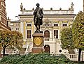 Goethe Statue Naschmarkt Leipzig