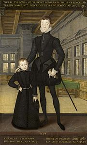 Hans Eworth Henry Stuart Lord Darnley and Lord Charles Stuart