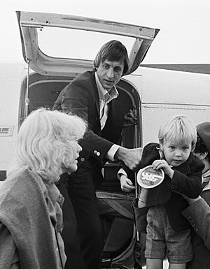 Johan Cruijff with family 1977b