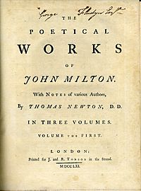 MiltonPoeticalWorksNewton1752-61