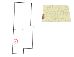 Location of Golva, North Dakota