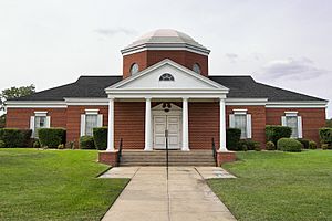 Brick building with prominent dome