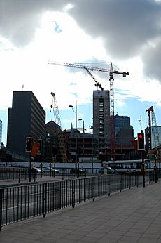 Snowhill, Birmingham construction