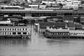 South Brisbane during flooding, January 1974