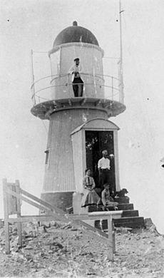 StateLibQld 1 92828 Family group at the lighthouse on Goode Island, Torres Strait, ca. 1909