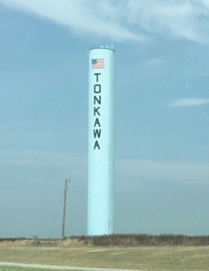 Tonkawa OK water tower