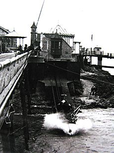 Weston Lifeboat Launch cropped