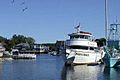 Boats on the Kennebunk River at Kennebunkport, Maine