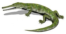 Champsosaurus BW