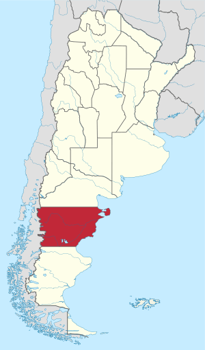 Location of Chubut within Argentina