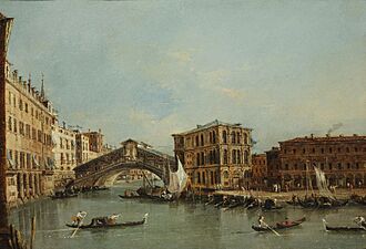 Grand Canal with Rialto Bridge by Francesco Guardi, Museum of the Shenandoah Valley