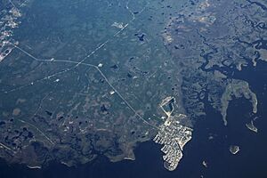 Aerial photo of Horseshoe Beach