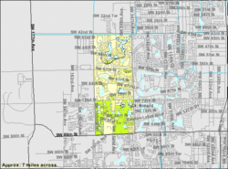 U.S. Census Bureau map showing boundaries