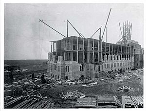 Legislative Building under construction