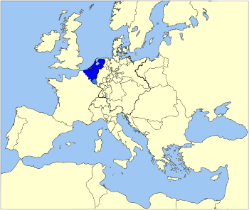 Map of the United Kingdom of the Netherlands in 1815