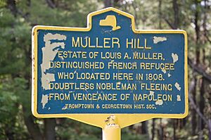 New York State historic marker – Muller Hill