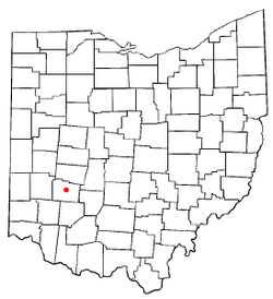 Location of Wilberforce, Ohio