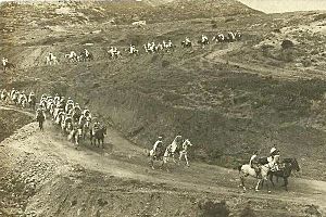 Regulares cavalry in march