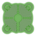 Saffron Walden Turf Maze Diagram