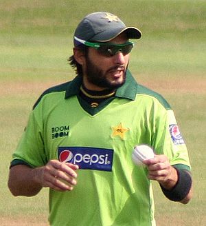 Shahid Afridi at the County Ground, Taunton, during Pakistan's 2010 tour of England - 20100902