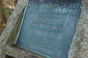 Tombstone of FB Sanborn