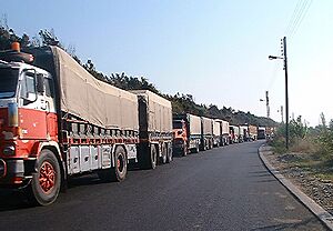 Truck line in Lebanon 2005