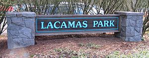 US-WA-Camas-lacamas park-main sign-tar