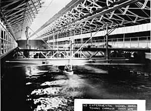 US Experimental Model Basin - interior view, c. 1900