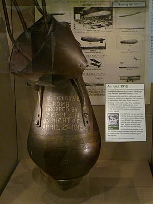 Unexploded Zeppelin bomb, 1916