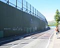 Belfast peace line Cupar Way