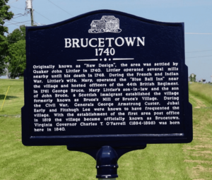 Brucetown town-marker