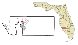 Location in Charlotte County and the state of Florida