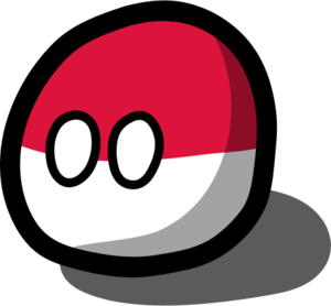 Countryballs polish flag