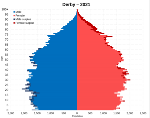 Derby population pyramid