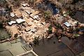 Flooded village after 1991 cyclone