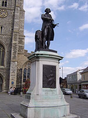 Gainsborough Statue 30thJune2008