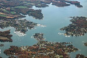 Aerial image of Galesville, Maryland