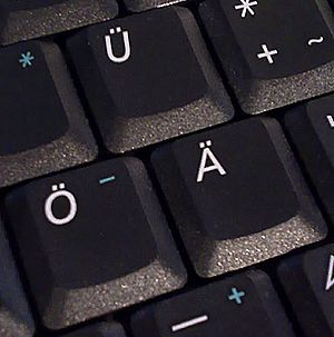 Germanic umlaut on keyboard