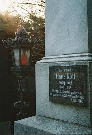 Hans Rott Gedenktafel Zentralfriedhof Wien