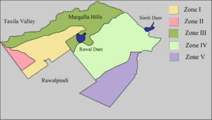 Islamabad Zone Map