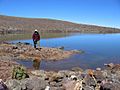 Lake Waiau person