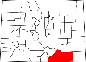 Location within the U.S. state of Colorado