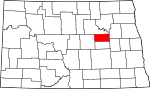 State map highlighting Eddy County