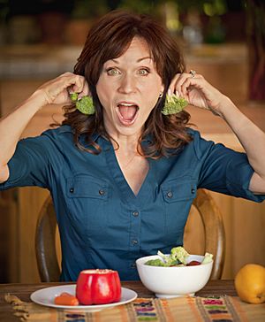 Marilu Henner Broccoli Earrings 2010