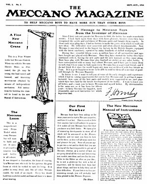 Meccano Magazine cover Sep-Oct 1916 Vol 1 No 1.jpg