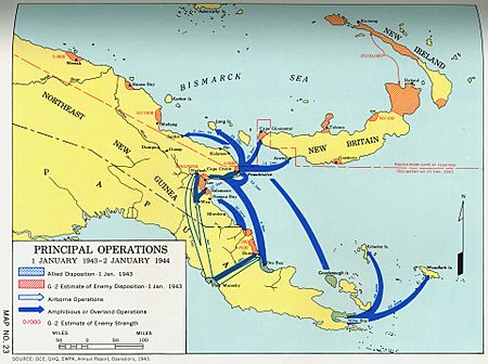 Principal operations 1943