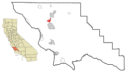 Location in San Luis Obispo County and the state of California