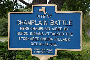 Site of champlain battle