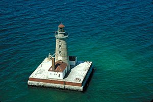 Spectacle Reef Light Airial View