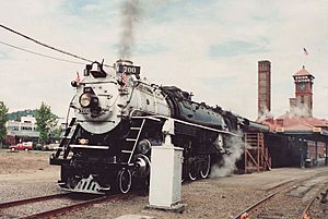 Spokane Portland and Seattle engine 700 Union Station